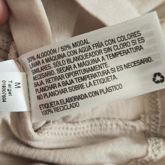 Target Women's Cotton Modal Scoop Neck Tee NWT Light Bronze XS or M - Picture 5 of 5